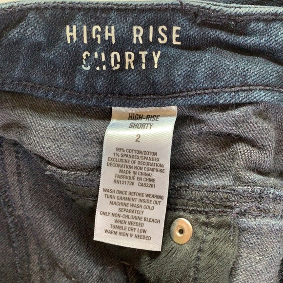 AEROPOSTALE Dark Blue High Rise Shorty Shorts - Picture 8 of 8